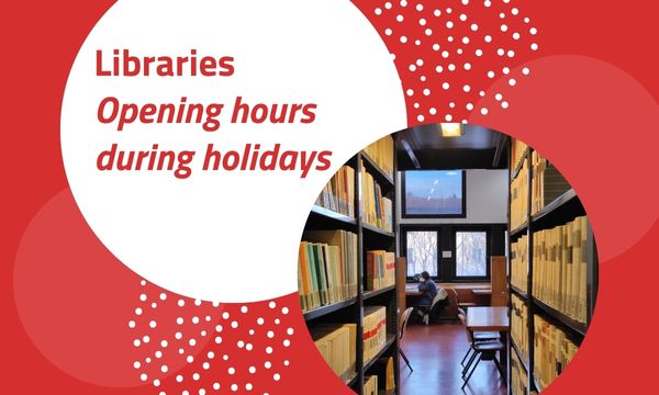 Libraries holiday hours and closures.